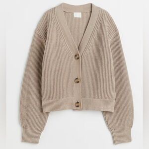 Knit Cardigan Sweater with Buttons